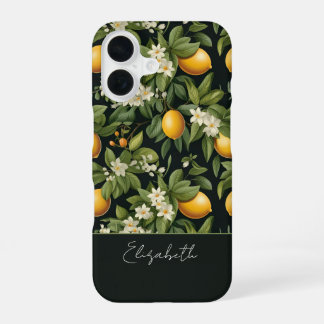 Custom Cottagecore Design Lemon Pattern  iPhone 16ケース