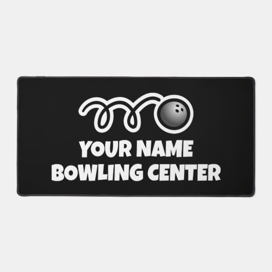 Custom counter desk mat for bowling center デスクマット (正面)