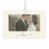 Custom Couple Love Air Freshener カーエアーフレッシュナー (裏面)