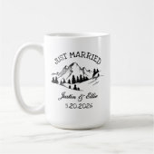 Custom Couple Mug | Wedding Gift for Her & Him コーヒーマグカップ (左)
