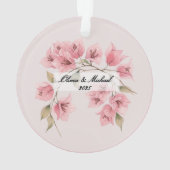 Custom Couple’s Travel Keepsake オーナメント (裏面)