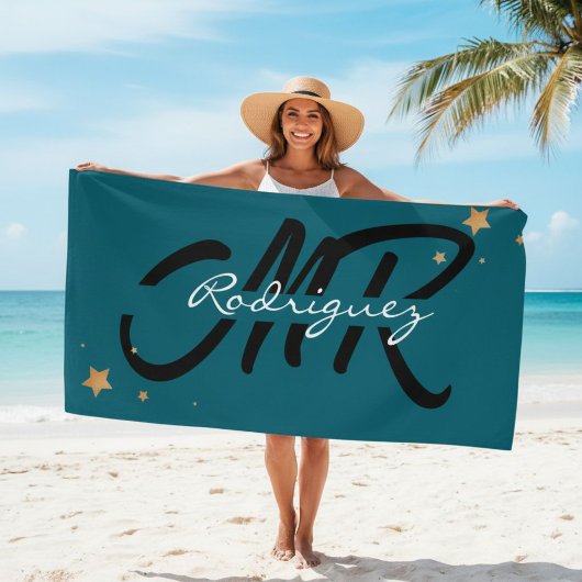 Custom couple towels, beach towels for him and her ビーチタオル