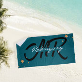 Custom couple towels, beach towels for him and her ビーチタオル