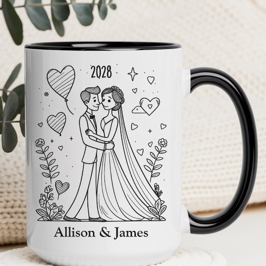 Custom Couples Coffee Mug Gift for Wife & Husband マグカップ