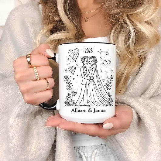 Custom Couples Coffee Mug Gift for Wife & Husband マグカップ