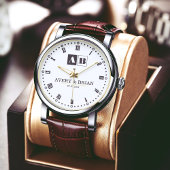 Custom Couples  Monogram Wedding  腕時計