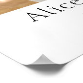 Custom Couples Photo Gift ポスター (角)