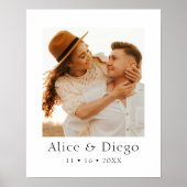 Custom Couples Photo Gift ポスター (正面)