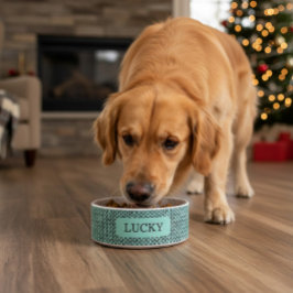 Custom Cozy Knit Pattern Pet ボウル