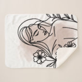 Custom Cozy Sherpa Blanket シェルパブランケット (正面(横))