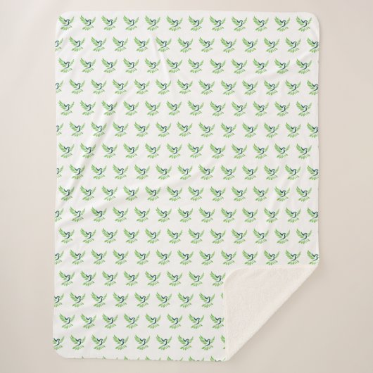 Custom Cozy Sherpa Blanket シェルパブランケット (正面)