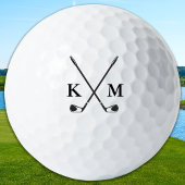 Custom Create Golfer Personalize Monogram Initials ゴルフボール