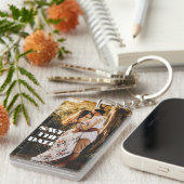 Custom Create Personalized Photo Save The Date  キーホルダー (正面右)