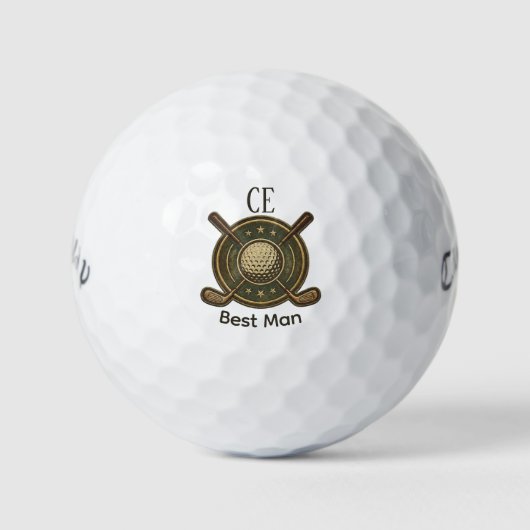 Custom Create Your Own Best Man Golf ゴルフボール (正面)