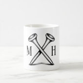 Custom Create Your Own Golf Monogrammed コーヒーマグカップ (中央)