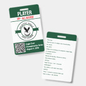 Custom Create Your Own Golf Tournament バッジ (正面＆裏面)