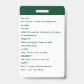 Custom Create Your Own Golf Tournament バッジ (裏面)