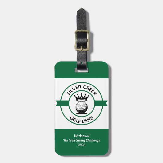 Custom Create Your Own Golf Tournament ラゲッジタグ (正面縦)
