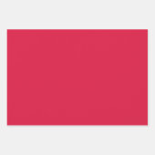 Custom Crimson Red Wrapping Paper Set (3 Sheets) ラッピングペーパーシート (正面)
