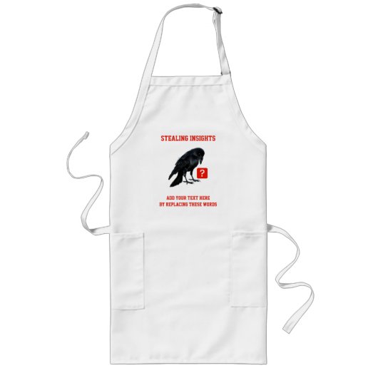 Custom Crow Business Intelligence Analyst ロングエプロン (正面)
