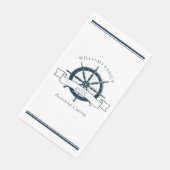 Custom Cruise Ship Navy Blue Nautical Wheel (コーナー)