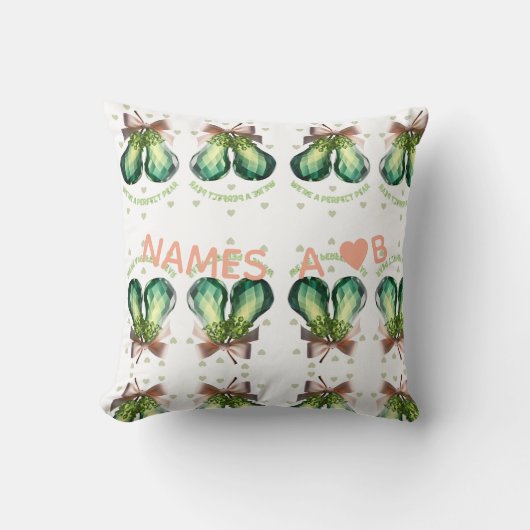 Custom Crystal Valentine Gift クッション (正面)