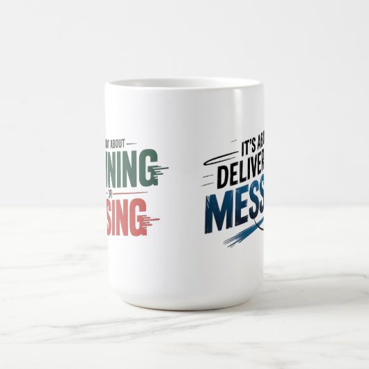 Custom-Cut Vinyl Sticker コーヒーマグカップ (中央)