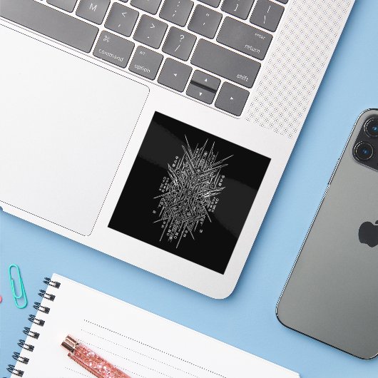 Custom-Cut Vinyl Sticker シール (ノートパソコンとiPhone)