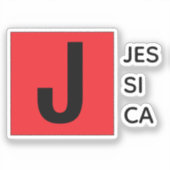 Custom-Cut Vinyl Sticker シール (正面)