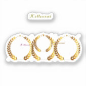 Custom-Cut Vinyl Sticker シール (正面)