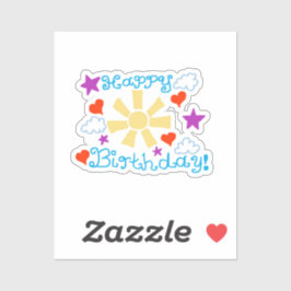 Custom-Cut Vinyl Sticker シール