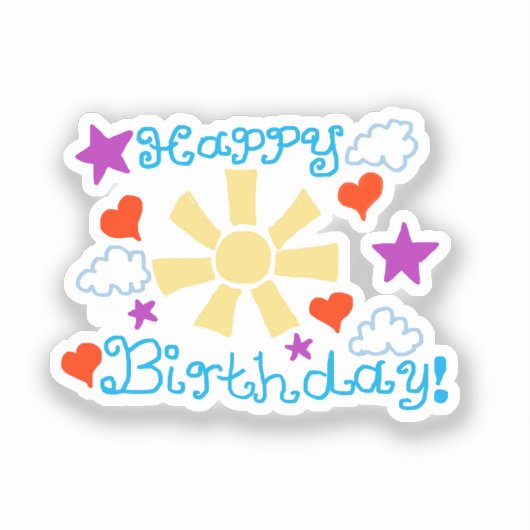 Custom-Cut Vinyl Sticker シール (正面)