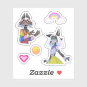 Custom-Cut Vinyl Sticker シール (シート)