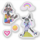 Custom-Cut Vinyl Sticker シール (正面)