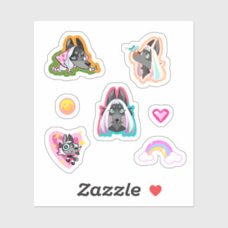 Custom-Cut Vinyl Sticker シール