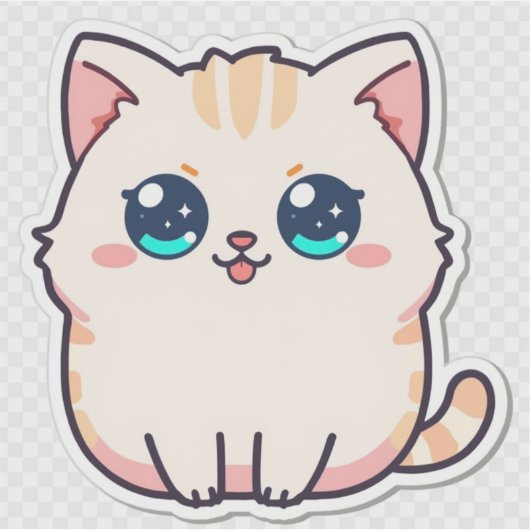 Custom-Cut Vinyl Sticker シール (正面)