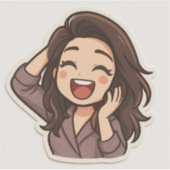 Custom-Cut Vinyl Sticker シール (正面)