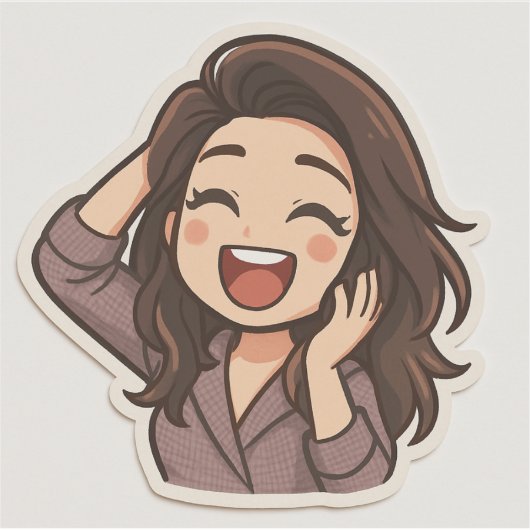 Custom-Cut Vinyl Sticker シール (正面)