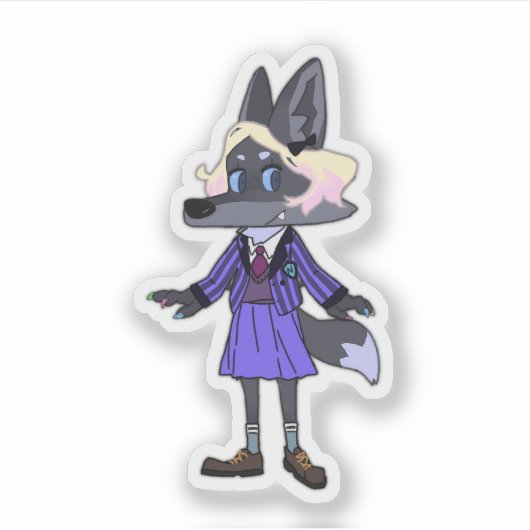 Custom-Cut Vinyl Sticker シール (正面)