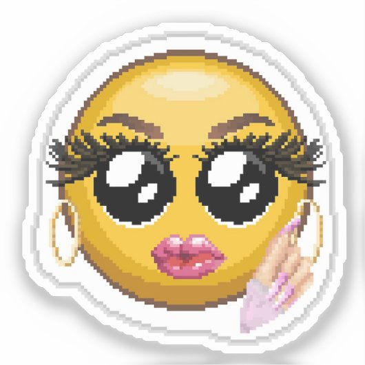 Custom-Cut Vinyl Sticker シール (正面)