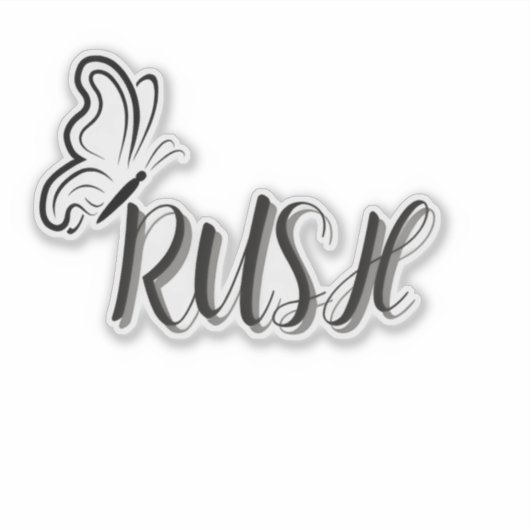 Custom-Cut Vinyl Sticker シール (正面)