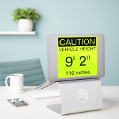 Custom-Cut Vinyl Sticker シール (デスク上のノートパソコン)