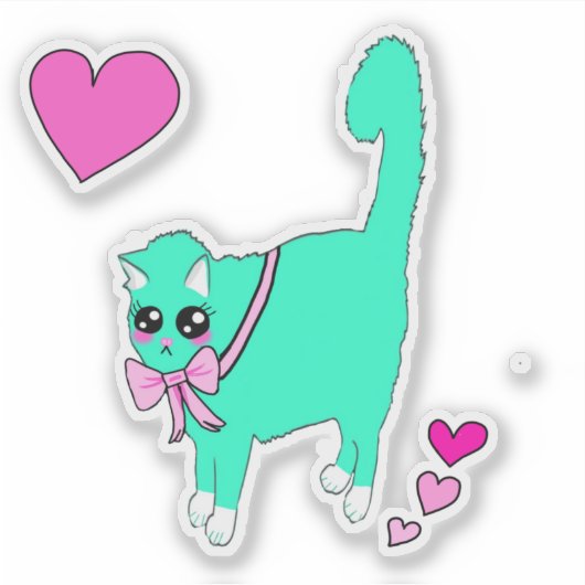 Custom-Cut Vinyl Sticker シール (正面)