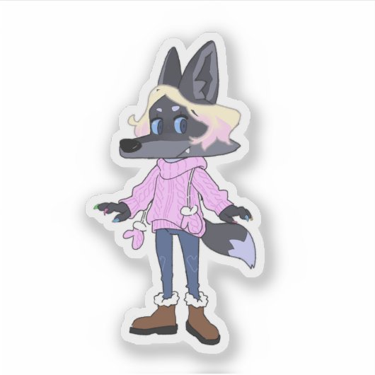 Custom-Cut Vinyl Sticker シール (正面)