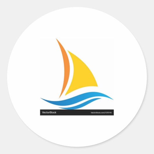 Custom-Cut Vinyl Sticker ラウンドシール (正面)