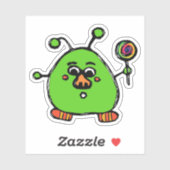 Custom-Cut Vinyl Sticker - Allen Alien シール (シート)