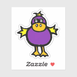 Custom-Cut Vinyl Sticker - Davey Duck シール