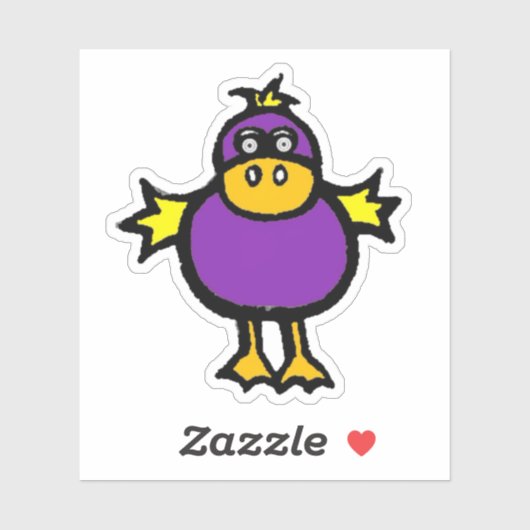 Custom-Cut Vinyl Sticker - Davey Duck シール (シート)