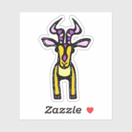 Custom-Cut Vinyl Sticker - Isabella Impala シール