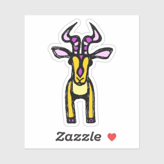 Custom-Cut Vinyl Sticker - Isabella Impala シール (シート)